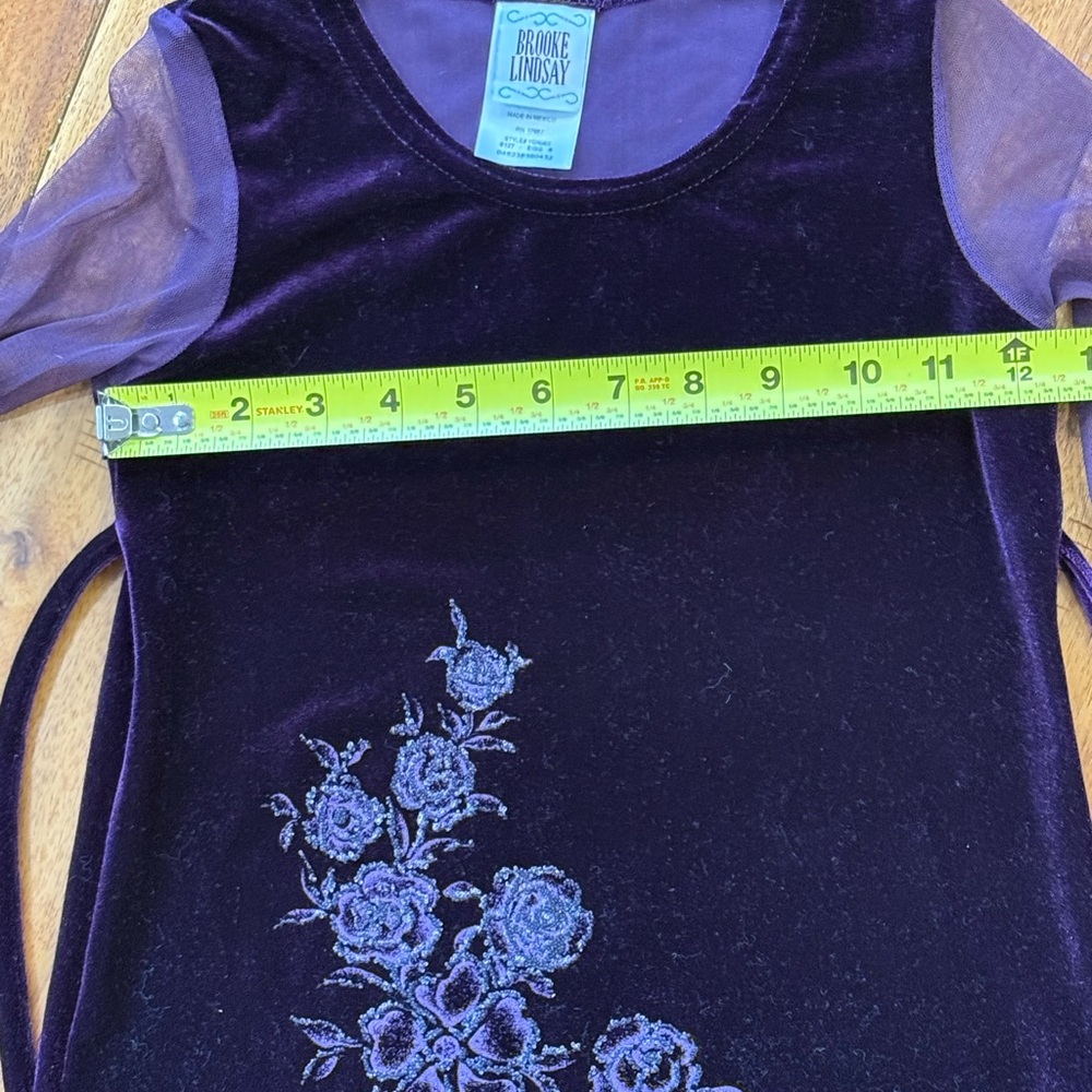Brook Lindsey Velveteen Dress - Picture 6 of 8